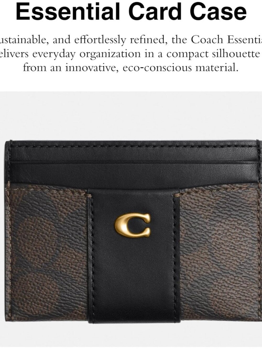 Coach Essential Card Case - Picture 2 of 5
